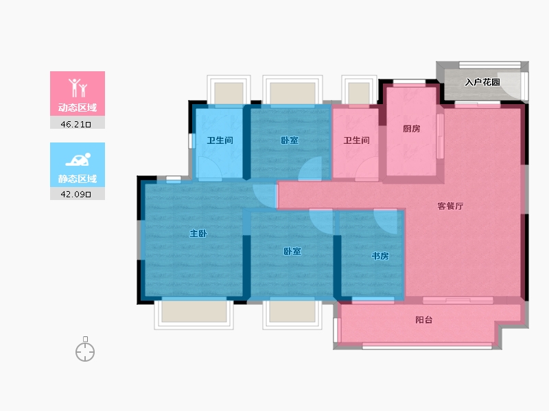 河南省-南阳市-华侨城纯水岸-81.11-户型库-动静分区