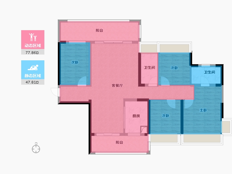 湖南省-衡阳市-合兴新城-97.77-户型库-动静分区