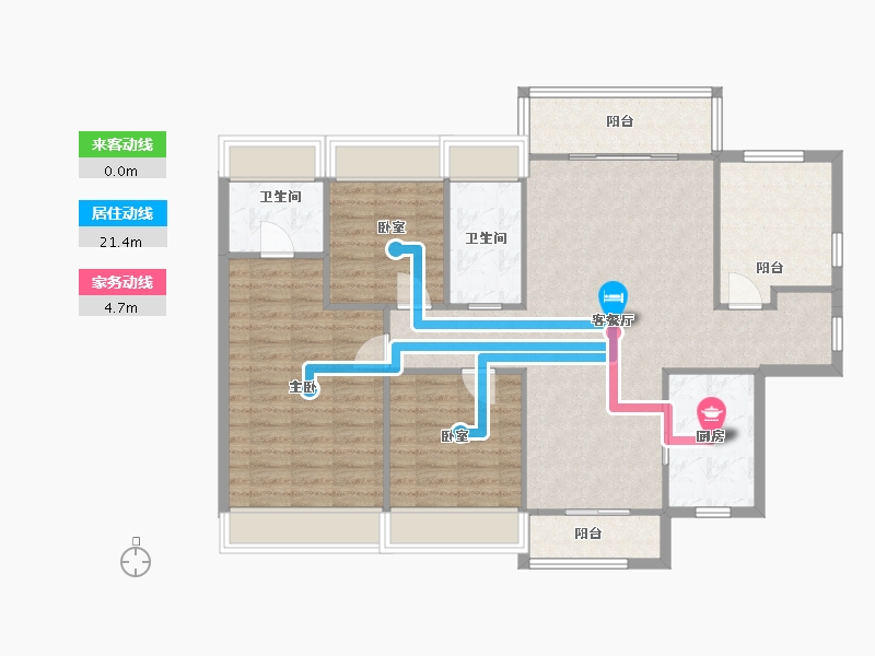 广东省-佛山市-碧桂园智慧慢城-99.00-户型库-动静线