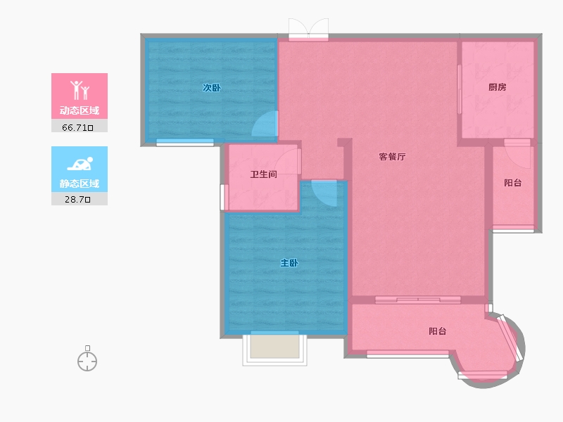 江苏省-连云港市-海客瀛洲-86.93-户型库-动静分区