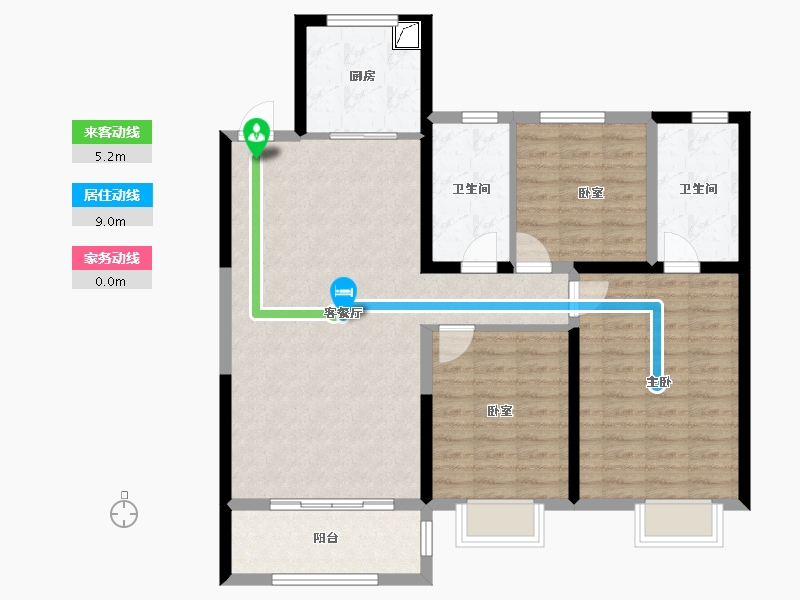 山西省-大同市-铭基天誉铭都-101.55-户型库-动静线