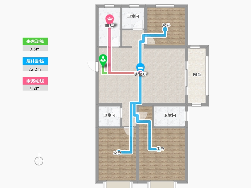 山西省-临汾市-蓝山国际二期-100.00-户型库-动静线