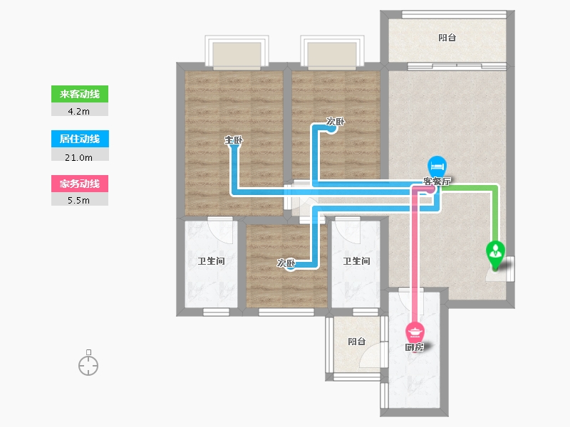 四川省-成都市-成都融创文旅城-82.00-户型库-动静线