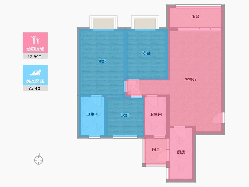 四川省-成都市-成都融创文旅城-82.00-户型库-动静分区