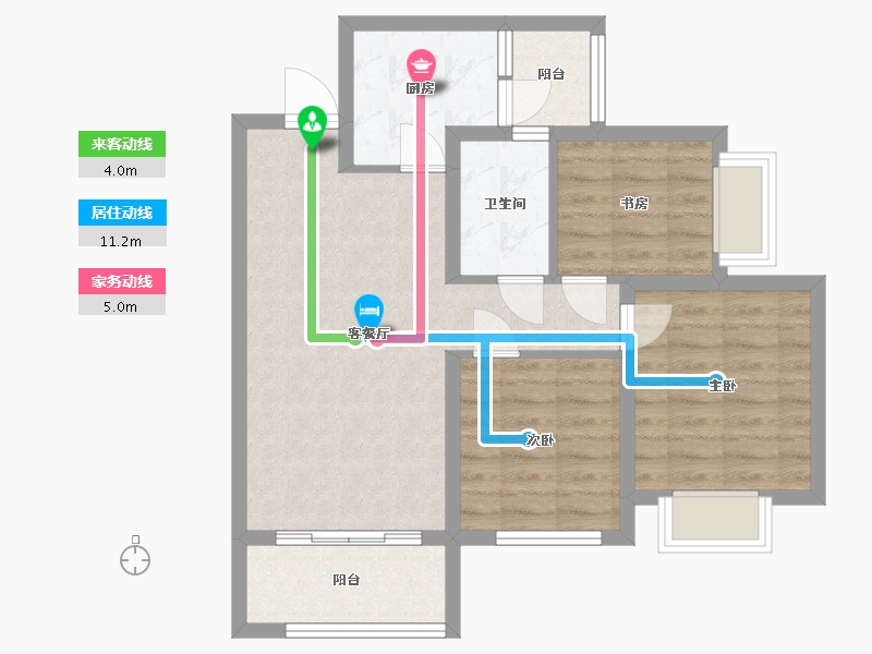 四川省-成都市-成都融创文旅城-68.71-户型库-动静线