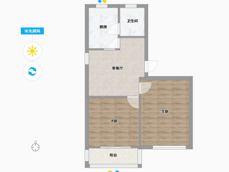 上海-上海市-光华园-56.00-户型库-采光通风