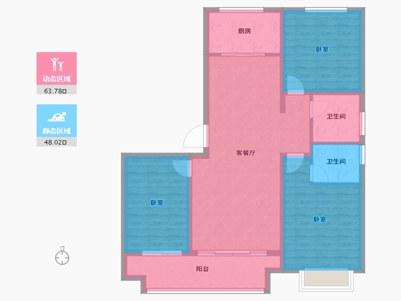 河南省-南阳市-春秋府院-101.03-户型库-动静分区