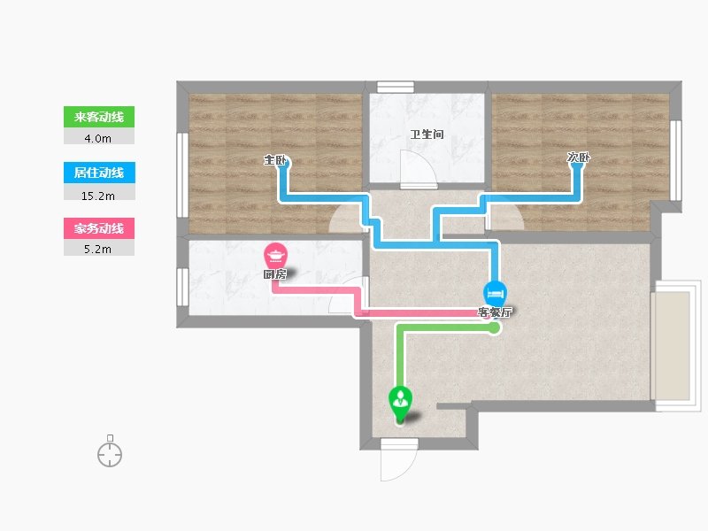 山东省-烟台市-凯润滨河城-57.95-户型库-动静线