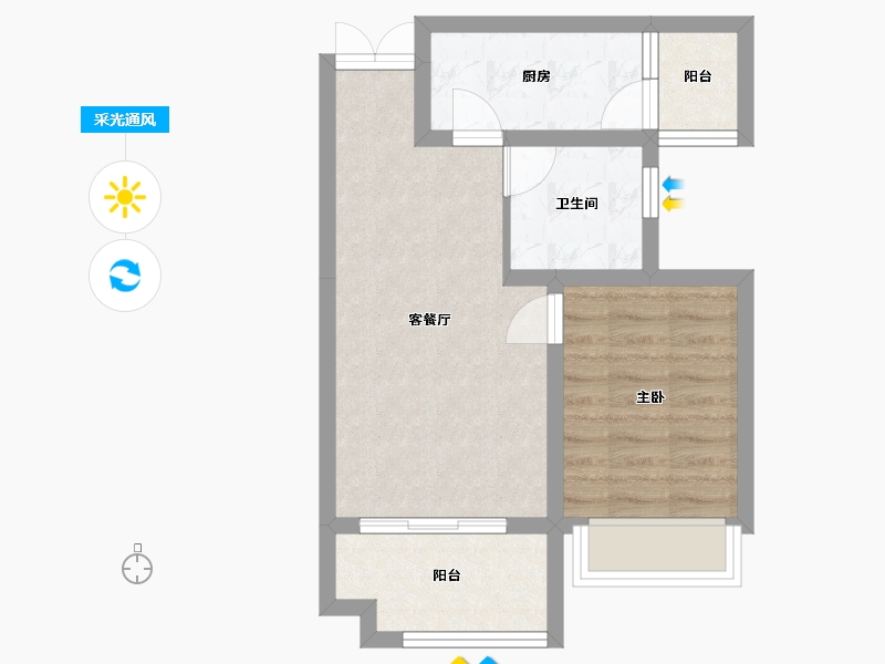 四川省-成都市-天府明珠-47.49-户型库-采光通风