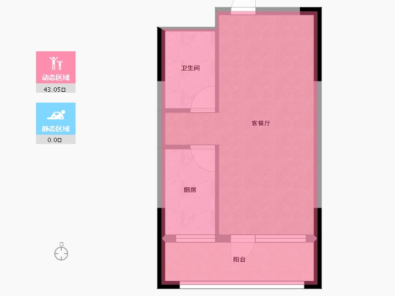 辽宁省-铁岭市-居然雅苑二期-38.33-户型库-动静分区