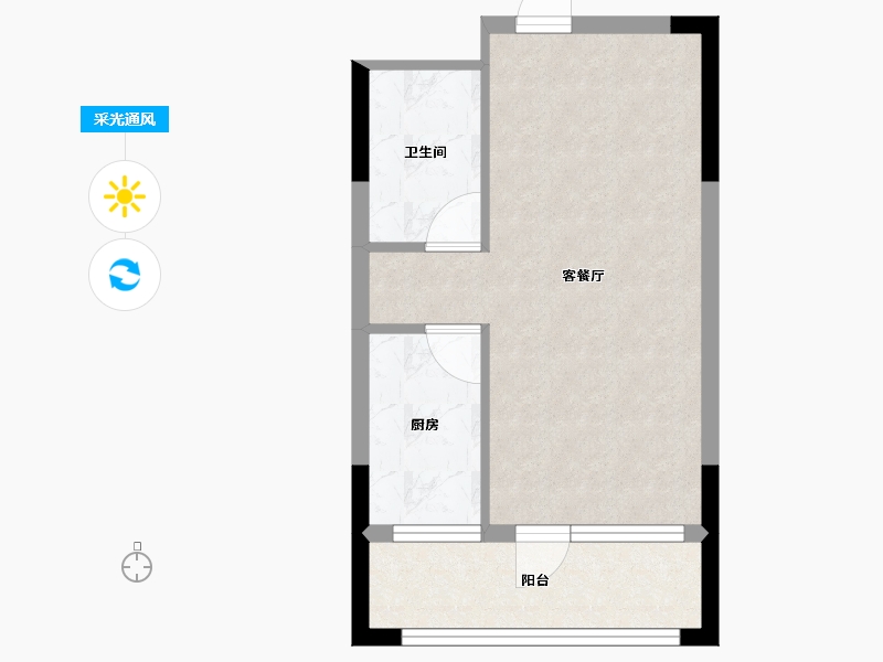 辽宁省-铁岭市-居然雅苑二期-38.33-户型库-采光通风