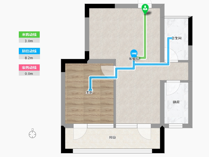 辽宁省-铁岭市-居然雅苑二期-47.01-户型库-动静线