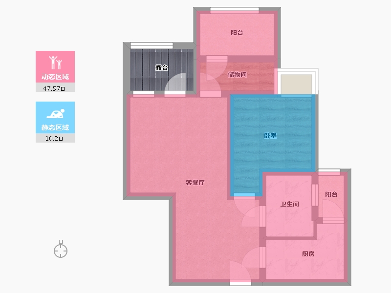 四川省-成都市-武阳郡邸A区-54.09-户型库-动静分区