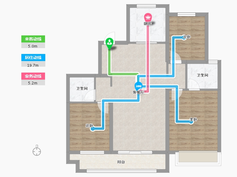 山西省-临汾市-融创未来壹号-89.02-户型库-动静线