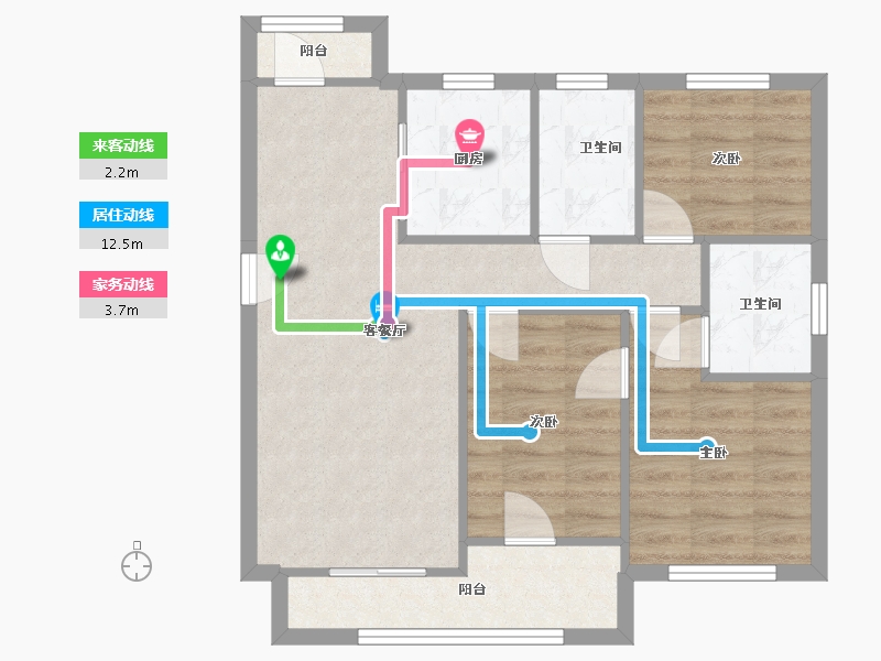 河南省-郑州市-奥马和园-110.00-户型库-动静线