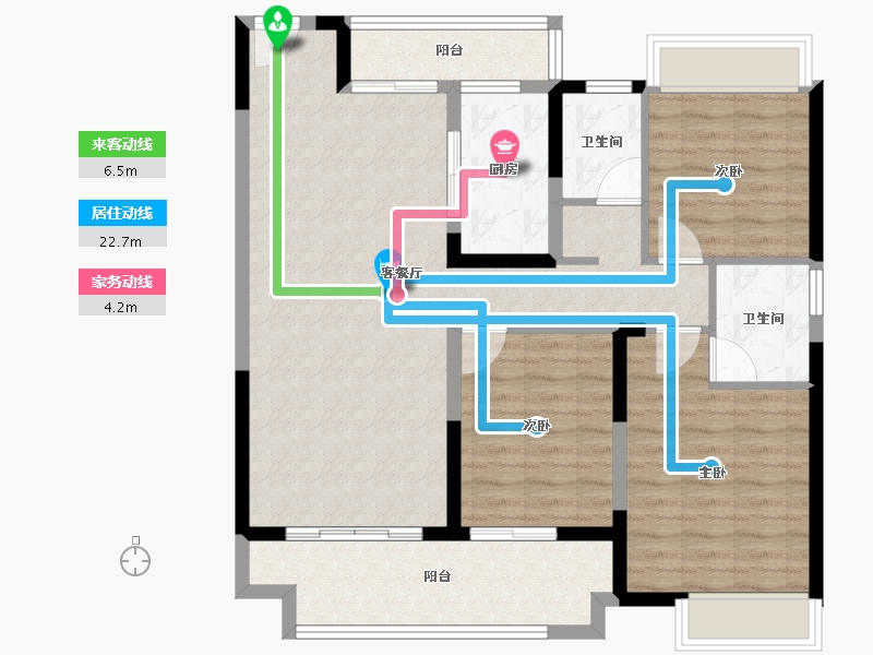 河南省-南阳市-南阳建业云境-100.00-户型库-动静线