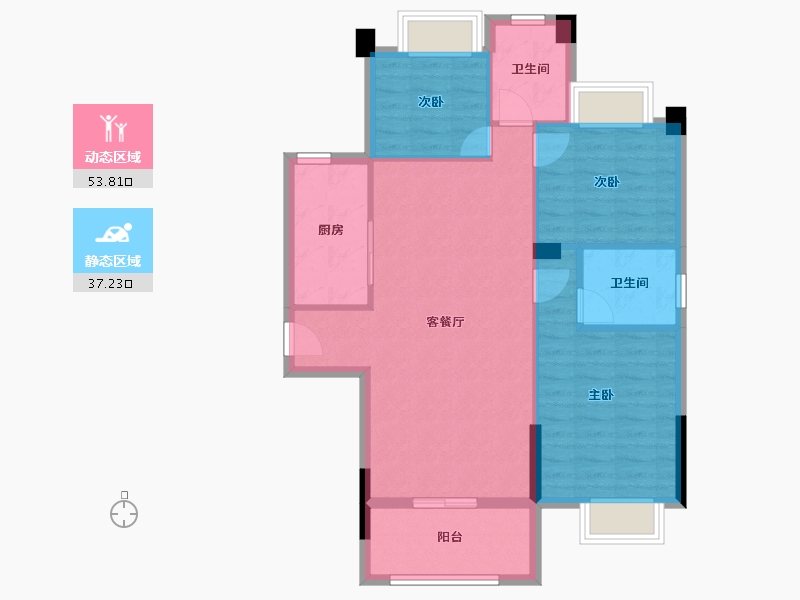 湖北省-恩施土家族苗族自治州-悦禧龙城-82.26-户型库-动静分区