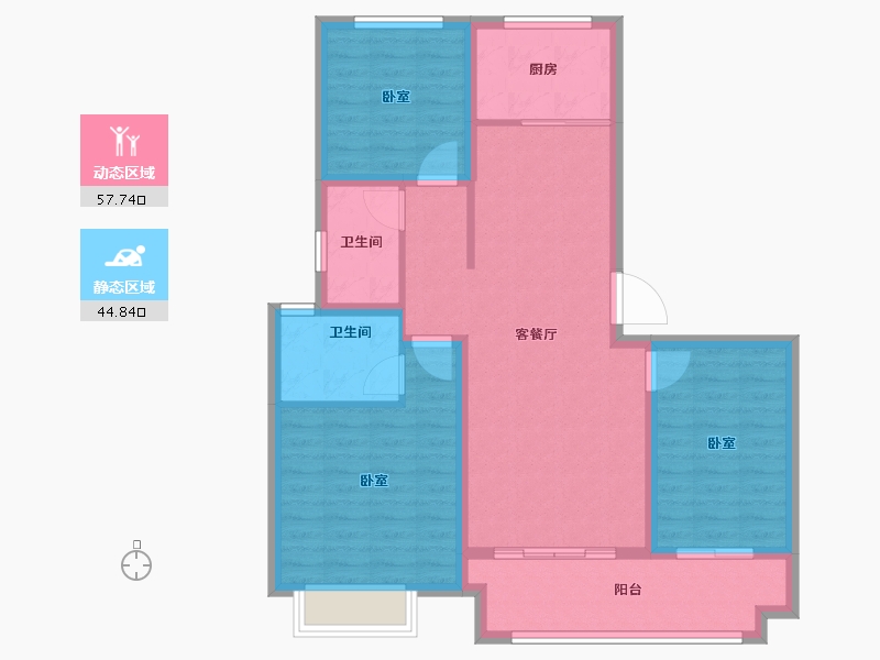 河南省-南阳市-春秋府院-92.00-户型库-动静分区