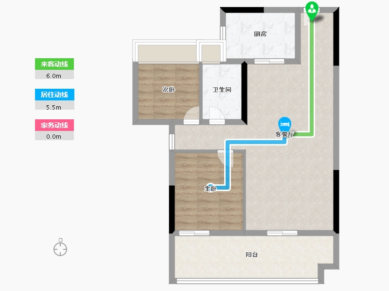 湖北省-恩施土家族苗族自治州-碧桂园藏龙源著-76.00-户型库-动静线