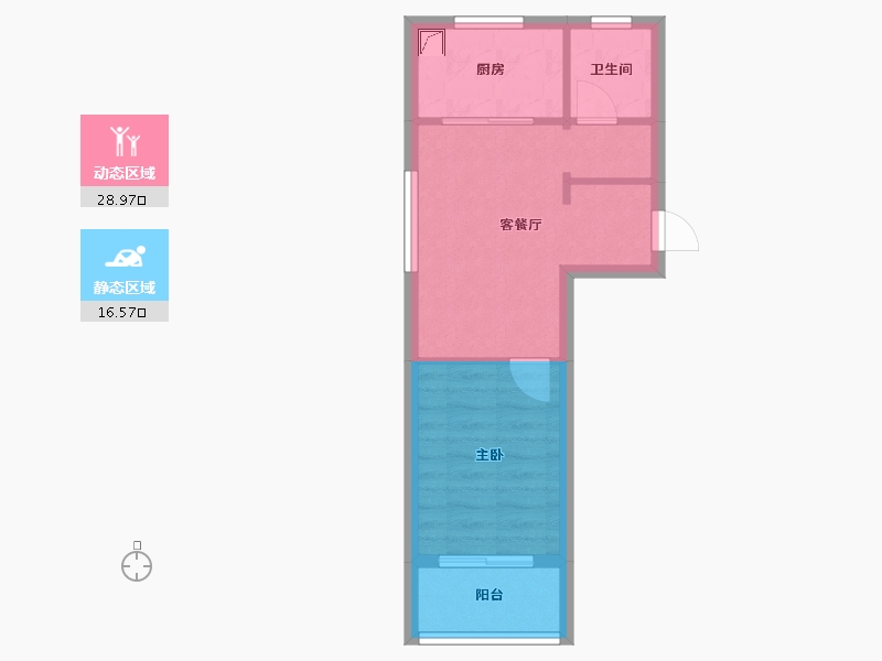 山西省-临汾市-蓝山国际二期-40.26-户型库-动静分区