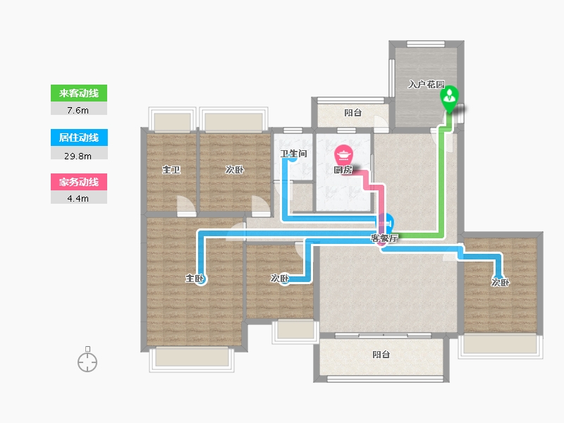 四川省-成都市-樾玺-137.09-户型库-动静线