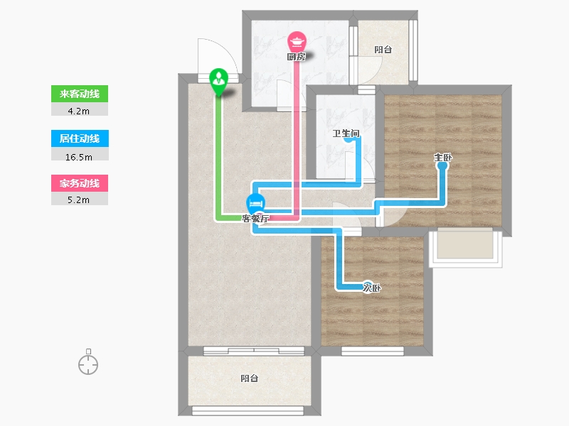 四川省-成都市-成都融创文旅城-60.75-户型库-动静线