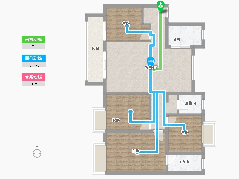 江西省-抚州市-中央城和园-83.00-户型库-动静线