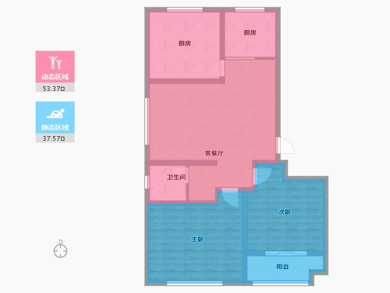 山东省-聊城市-安居龙泉府-80.87-户型库-动静分区