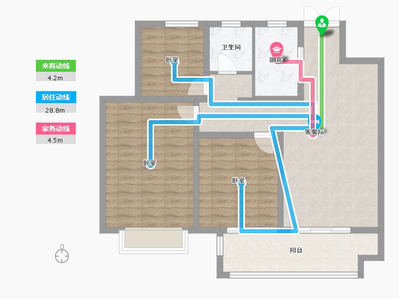 江苏省-宿迁市-富园檀悦-92.01-户型库-动静线