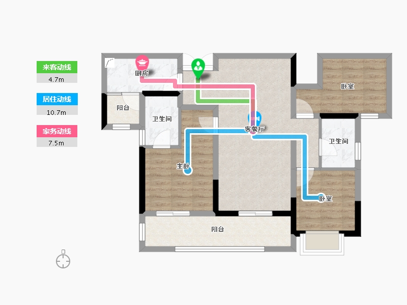 四川省-德阳市-锦利锦御府-78.09-户型库-动静线