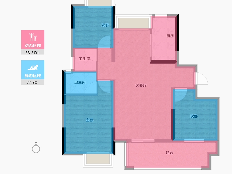 江西省-抚州市-临川中央城-80.80-户型库-动静分区