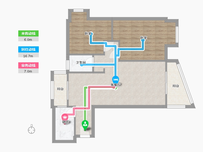 四川省-成都市-清水路苑-71.00-户型库-动静线