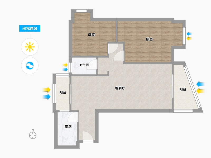 四川省-成都市-清水路苑-71.00-户型库-采光通风