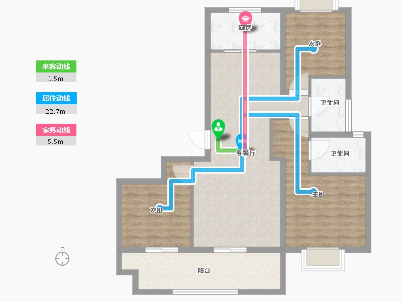 河南省-驻马店市-东青颐和天境-92.12-户型库-动静线