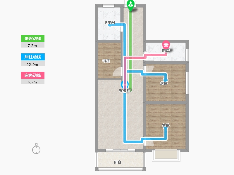 河南省-南阳市-安和康居-80.86-户型库-动静线