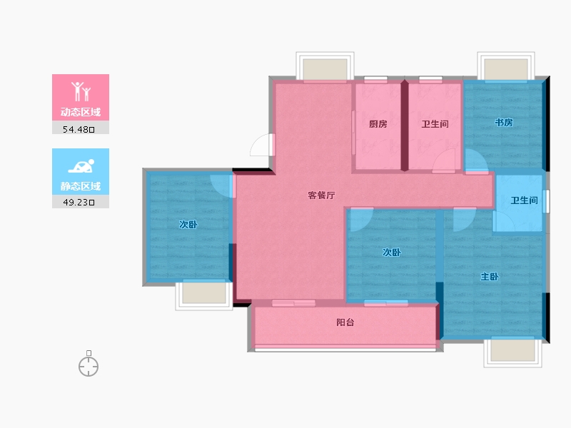 江西省-抚州市-海瑞江山城-92.80-户型库-动静分区