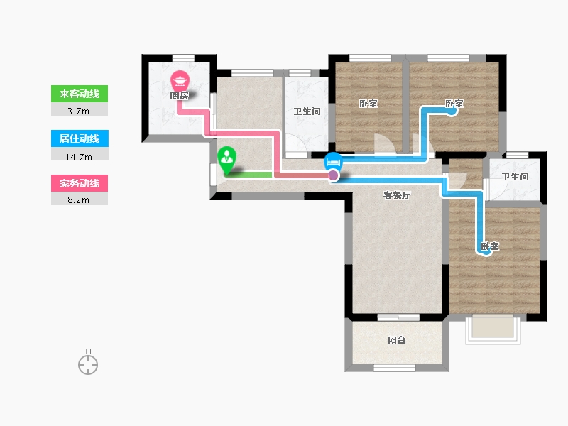 江苏省-镇江市-嘉荟新城-83.47-户型库-动静线