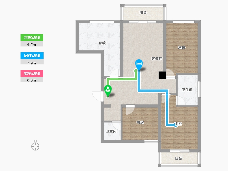 河南省-南阳市-安和康居-96.56-户型库-动静线