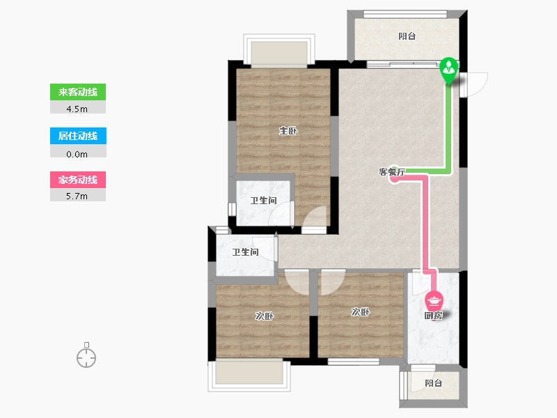 四川省-成都市-建泰御嘉花苑-72.13-户型库-动静线