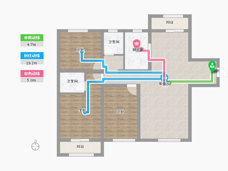 甘肃省-平凉市-崇文书苑-97.93-户型库-动静线