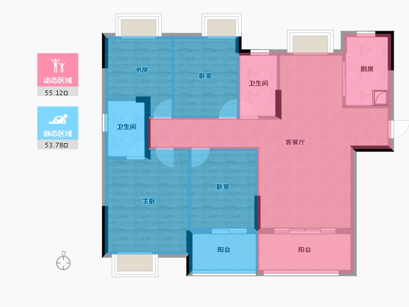 湖北省-襄阳市-民发东著-98.02-户型库-动静分区