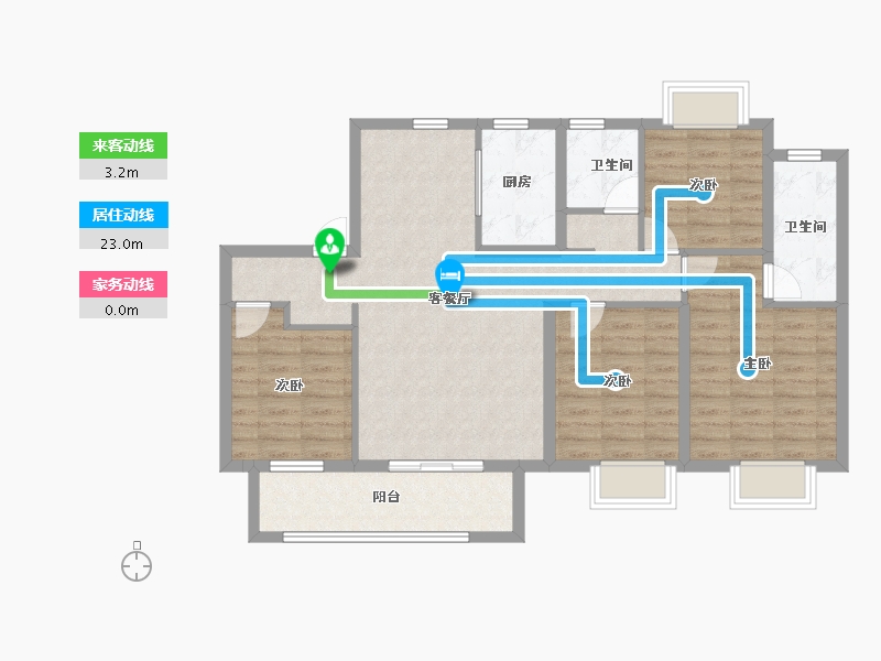 江西省-抚州市-喜乐壹号院-96.81-户型库-动静线