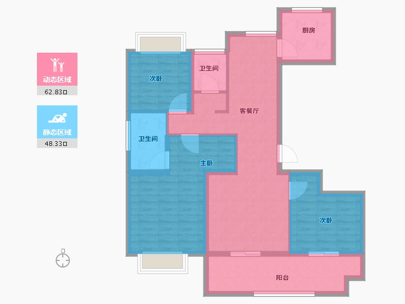 河南省-驻马店市-东青颐和天境-99.21-户型库-动静分区