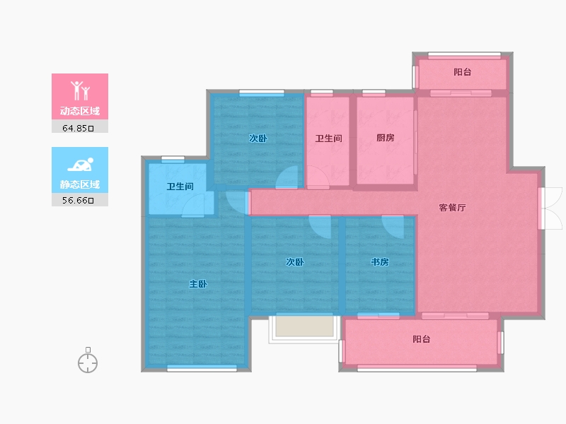 湖南省-长沙市-中交中央公园-115.00-户型库-动静分区