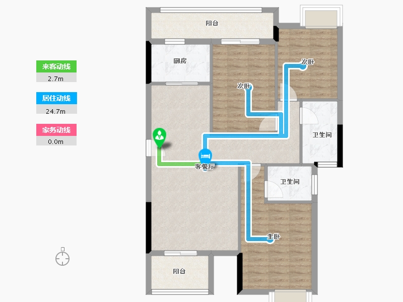 福建省-龙岩市-江南名府-93.60-户型库-动静线