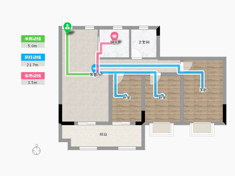 江西省-抚州市-中央星城世袭-77.69-户型库-动静线