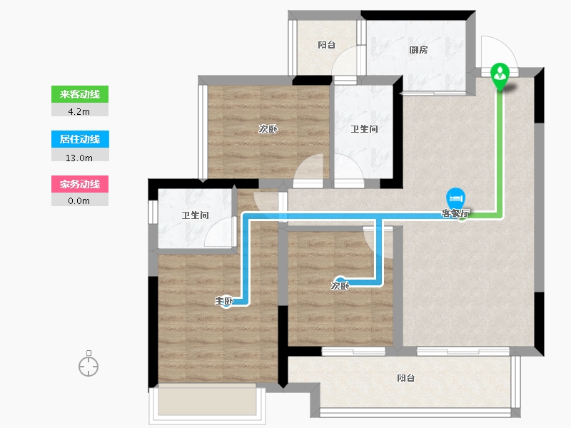 四川省-宜宾市-绿地宜宾城际空间站-78.77-户型库-动静线