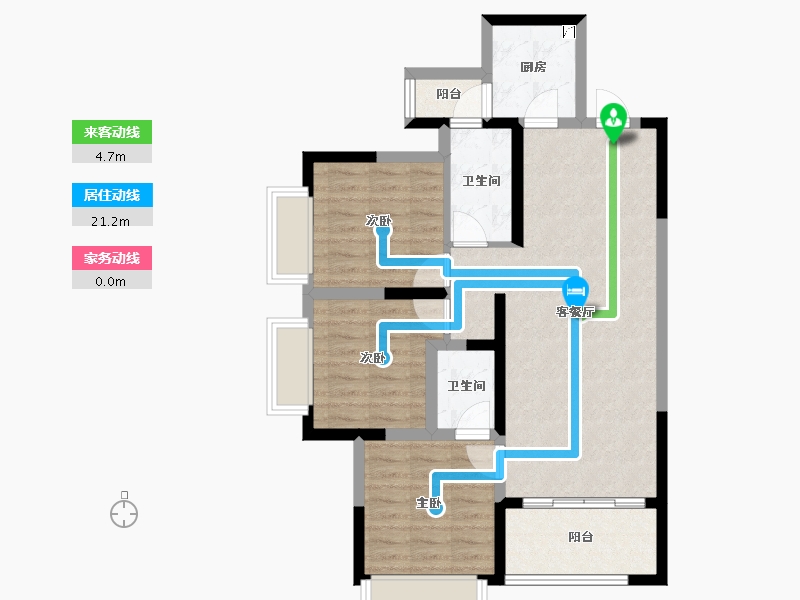 四川省-成都市-建泰御嘉花苑-79.07-户型库-动静线