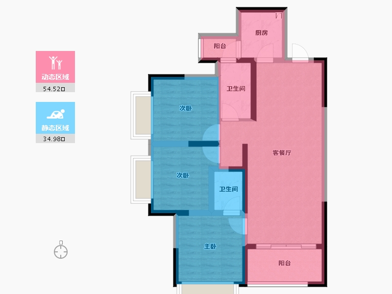 四川省-成都市-建泰御嘉花苑-79.07-户型库-动静分区