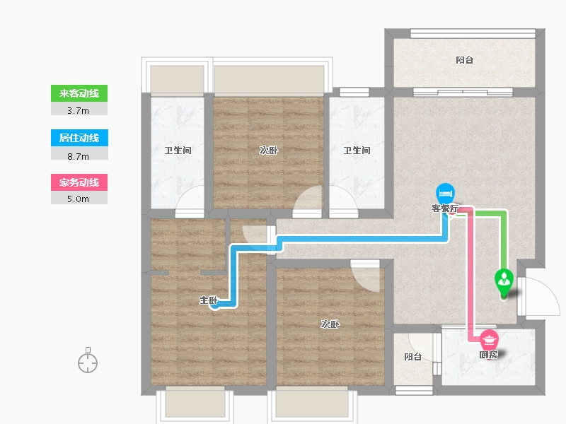 四川省-成都市-彭州万达广场-81.46-户型库-动静线